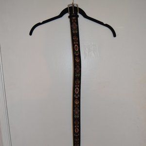 Embroidered Floral Boho Belt